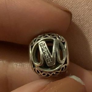 Beautiful letter ‘M’ Pandora Charm